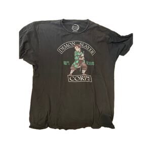 Demon Slayer Koyoharu Gotoge Black T-Shirt Mens 2XL